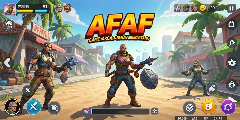 Gameplay seru AFAF dengan tantangan menarik di setiap level.