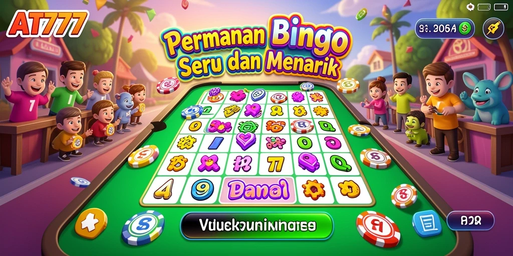 Screenshot gameplay AT777 yang penuh keseruan Bingo.