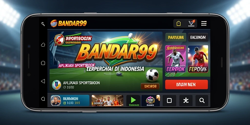 Tampilan gameplay interaktif dalam aplikasi BANDAR99 untuk taruhan olahraga.