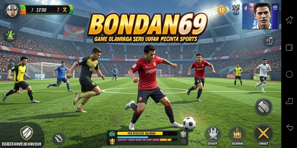 Screenshot BONDAN69 menampilkan aksi seru dalam gameplay olahraga.