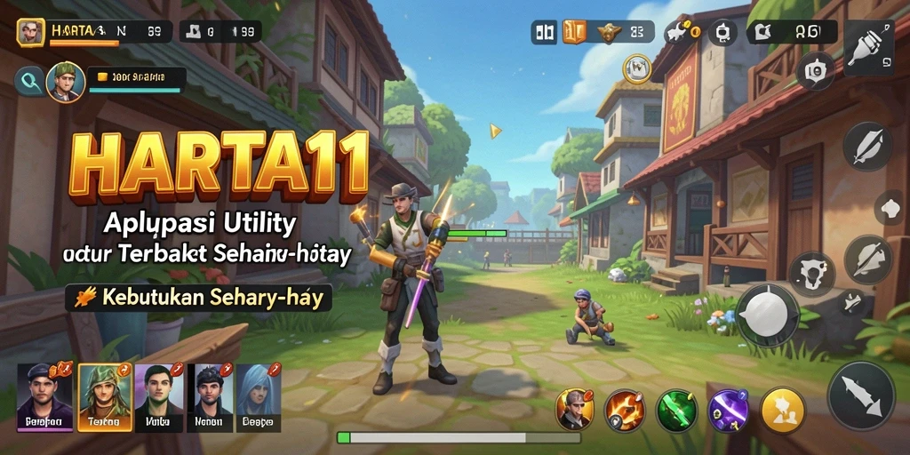 Tampilan utama HARTA11 menunjukkan fitur-fitur Utility unggulan.
