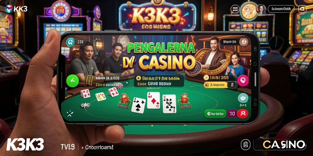Screenshot gameplay Live Casino K3K3 yang impresif dan interaktif.