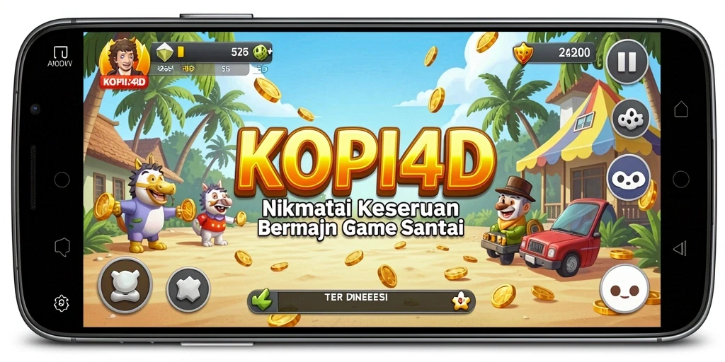 Tangkapan layar utama gameplay KOPI4D yang seru dan menarik.