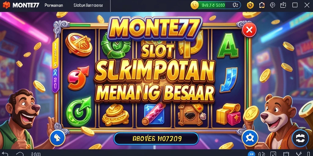 Tampilan gameplay <strong>MONTE77</strong> yang menarik dan penuh warna.