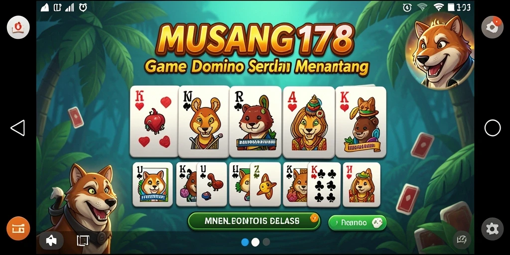 Screenshot gameplay MUSANG178 menampilkan aksi seru permainan Domino.