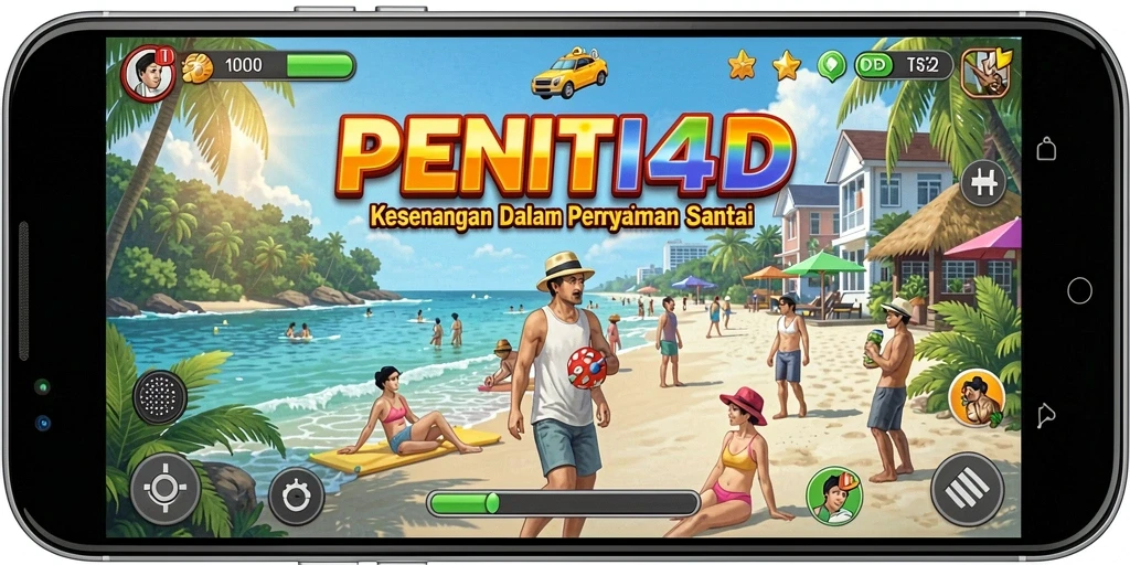 Tampilan gameplay PENITI4D yang ceria dan menghibur.