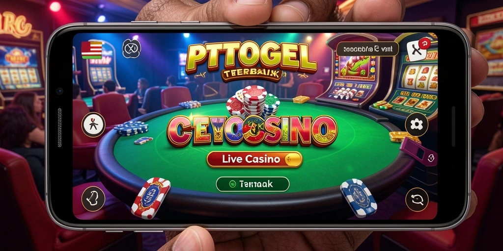 Screenshot gameplay Live Casino PTTOGEL yang mendebarkan.