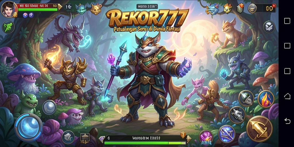Gameplay seru di dunia RPG REKOR777 dengan karakter unik.
