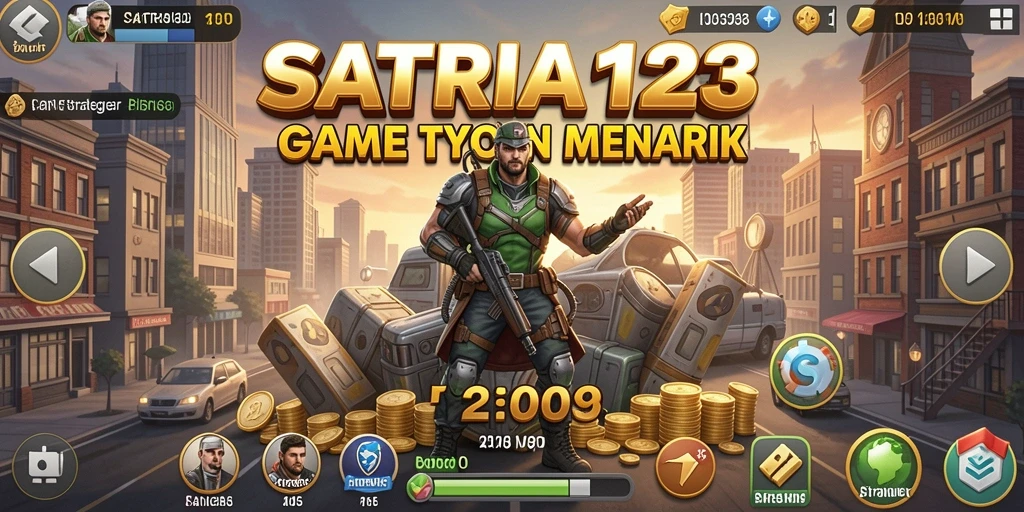 Tangkapan layar menunjukkan gameplay strategis dalam SATRIA123.