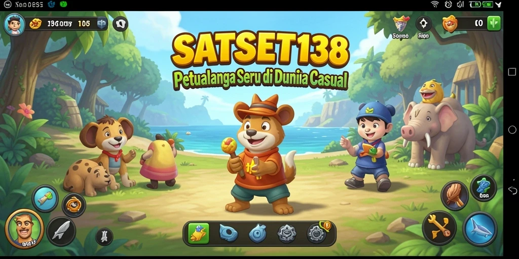 Tampilan seru gameplay SATSET138 yang mengasyikkan.