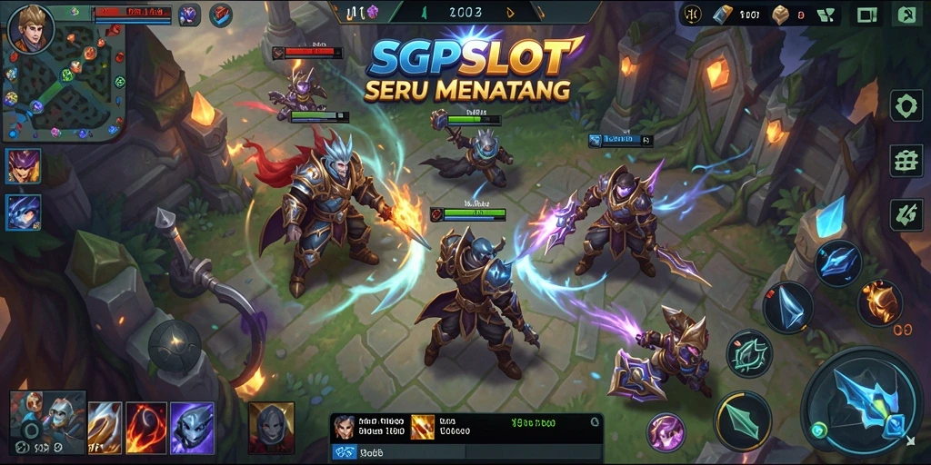 Tampilan menarik dari gameplay MOBA SGPSLOT yang mendebarkan.