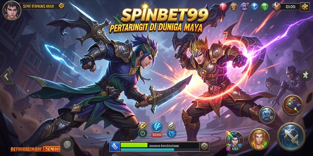 Tampilan gameplay SPINBET99 menampilkan pertarungan seru antar karakter.