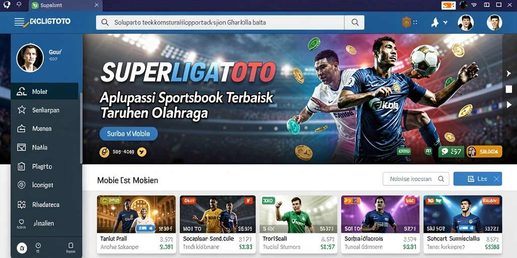 Tampilan menarik dari gameplay SUPERLIGATOTO dalam taruhan olahraga.