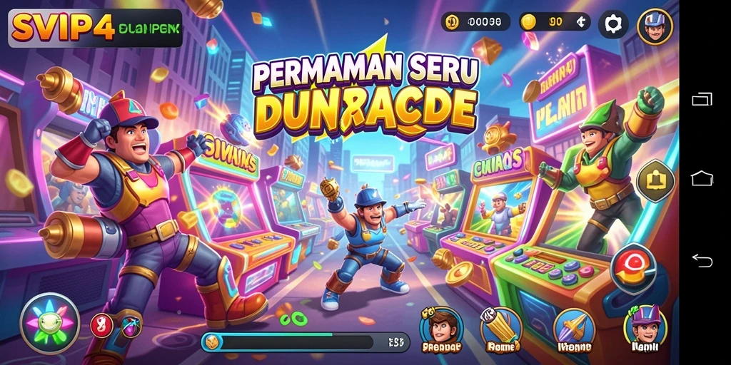 Tampilan gameplay seru SVIP4 dengan beragam level dan tantangan yang mendebarkan.