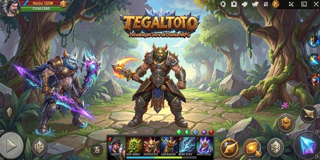 Tampilan gameplay ARPG TEGALTOTO yang menarik dan penuh aksi.